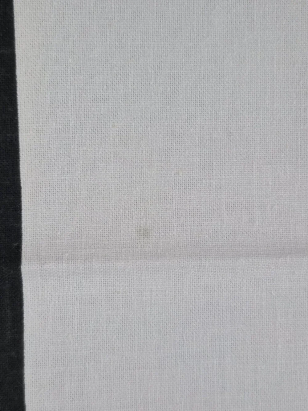 Vintage Bob Allen Napkins Charcoal Boarder & Cream Center Linen Signed Set of 8